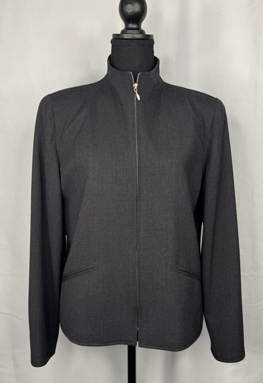 Womens Vintage Lauren Ralph Lauren Worsted Wool Jacket Sz 12P Minimalist Classic